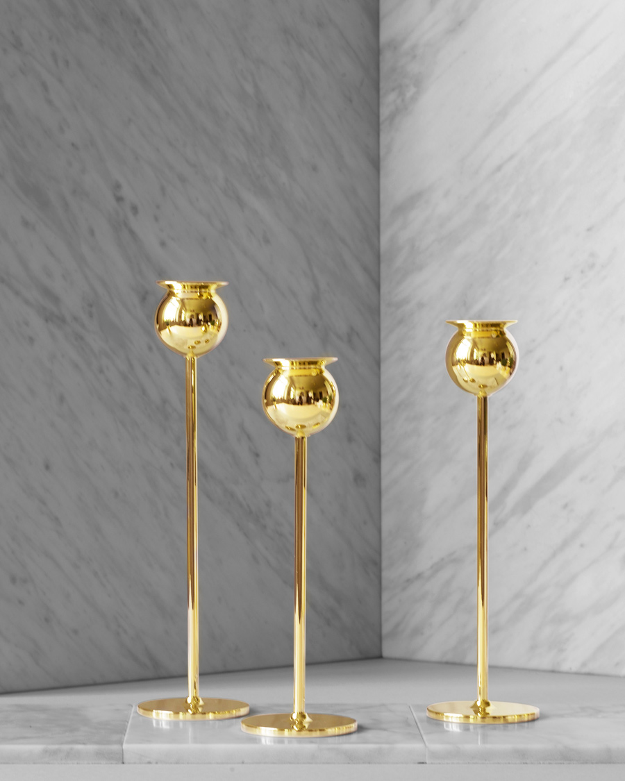 Herren | Dekoration | Skultuna | The Tulip Candlestick Brass Set of Three