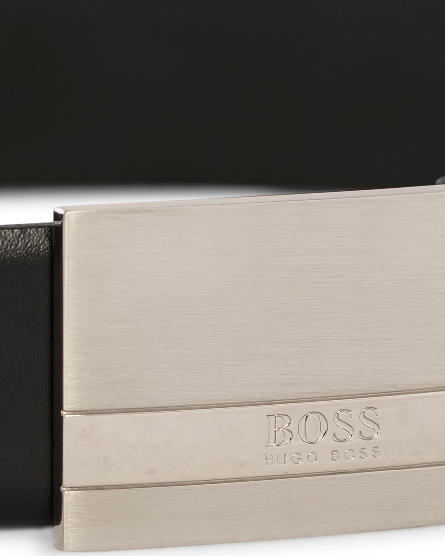 Herren | BOSS Baxton Plaited Logo Belt 3,5 cm Black | BOSS BLACK | BOSS Baxton Plaited Logo Belt 3,5 cm Black