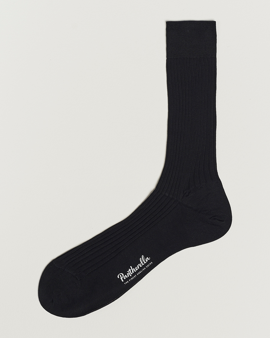 Herren |  | Pantherella | Vale Cotton Socks Black