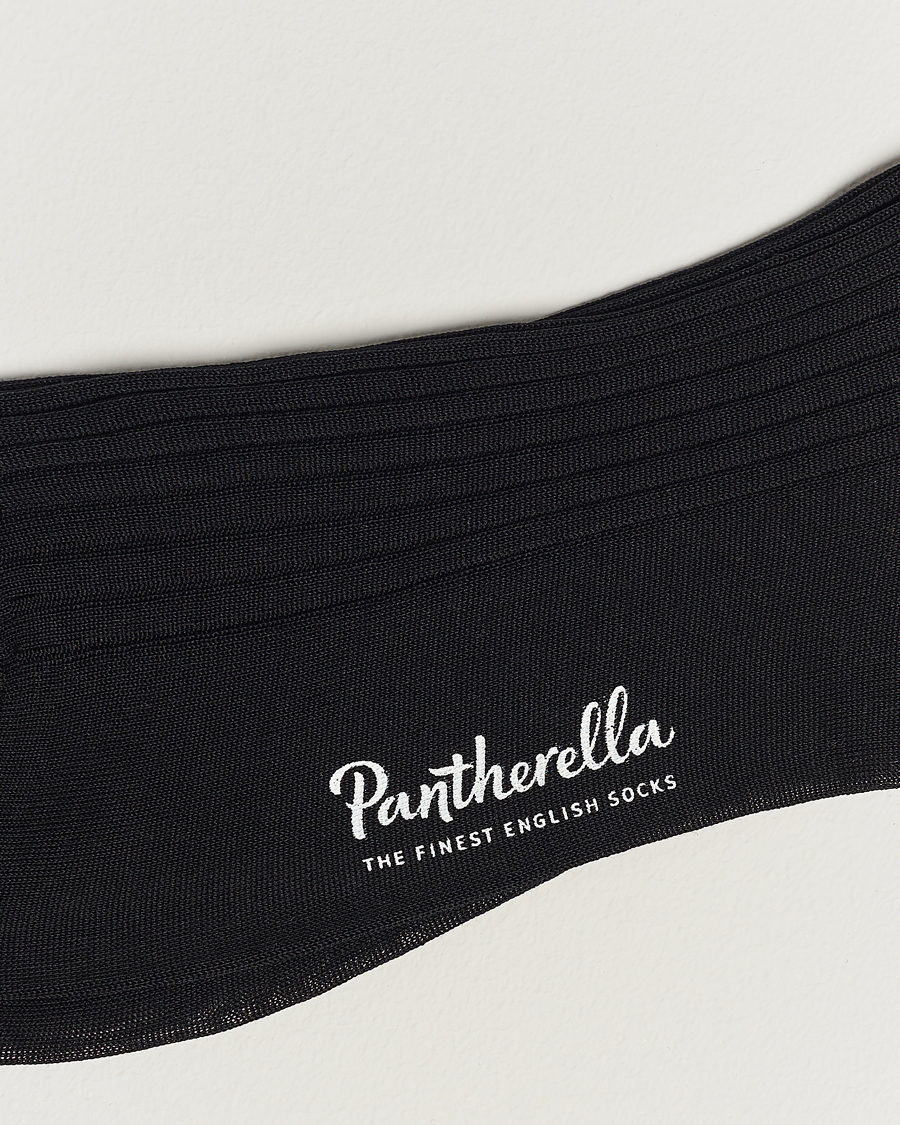 Men |  | Pantherella | Vale Cotton Socks Black