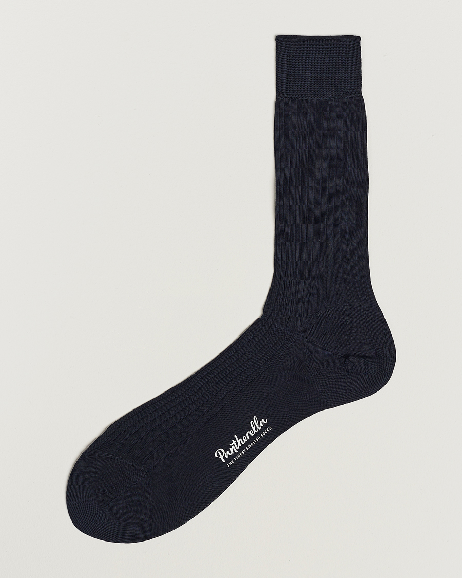 Herren | Unterwäsche | Pantherella | Vale Cotton Socks Navy