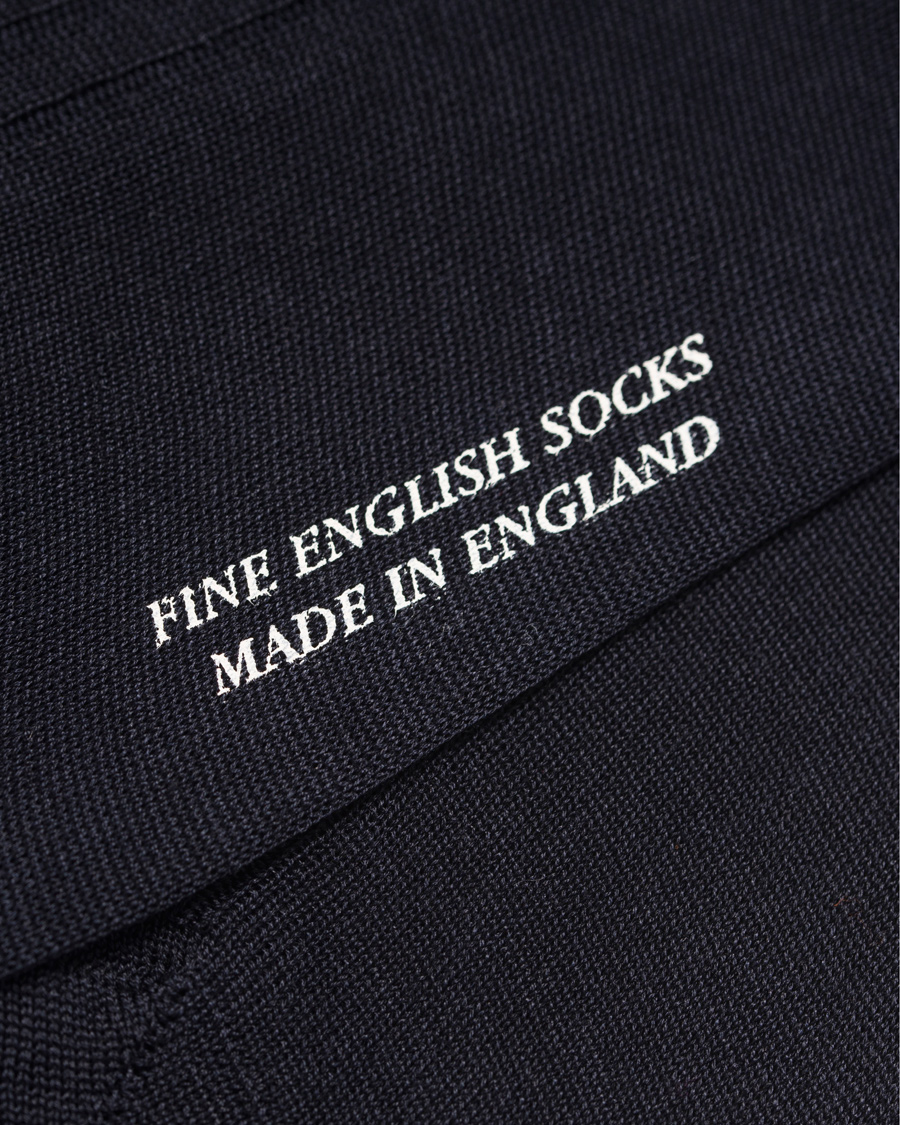 Herren | Unterwäsche | Pantherella | Vale Cotton Socks Navy