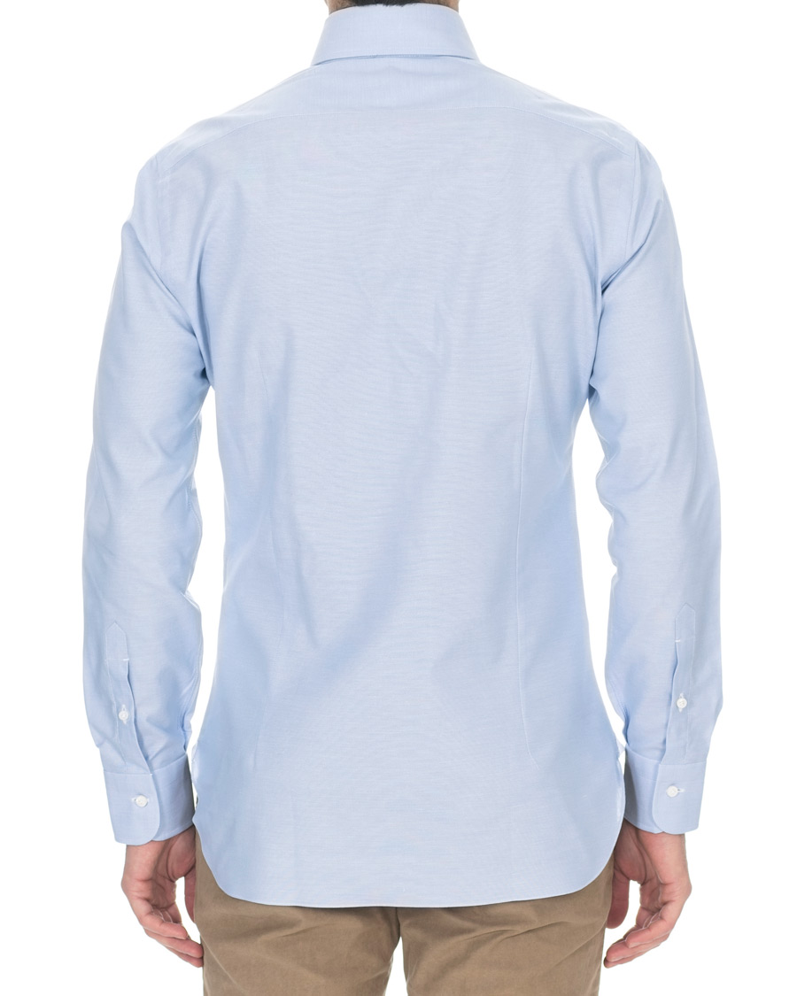 Herren | Hemden | Barba Napoli | Slim Fit Button Down Oxford Shirt Blue