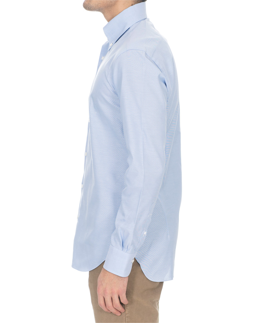 Herren | Hemden | Barba Napoli | Slim Fit Button Down Oxford Shirt Blue