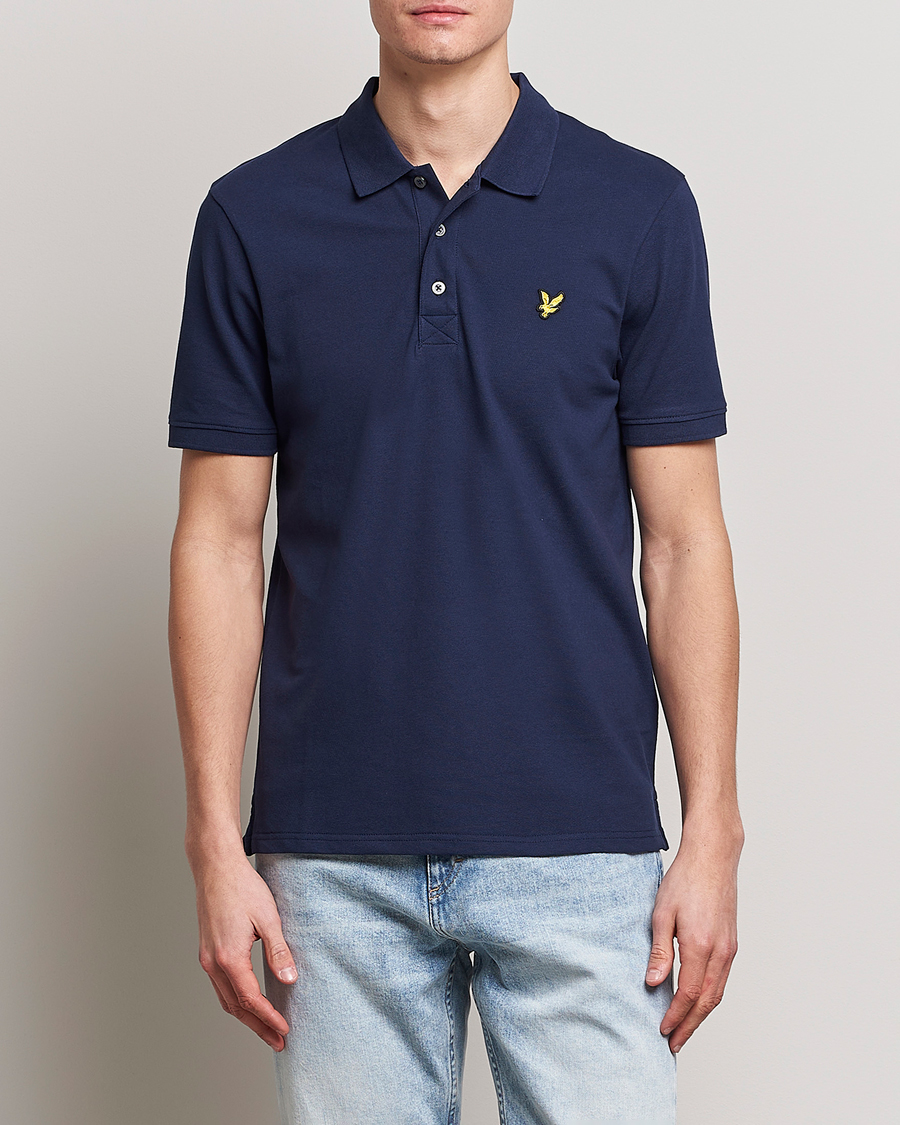 Herr |  | Lyle & Scott | Plain Pique Polo Dark Navy