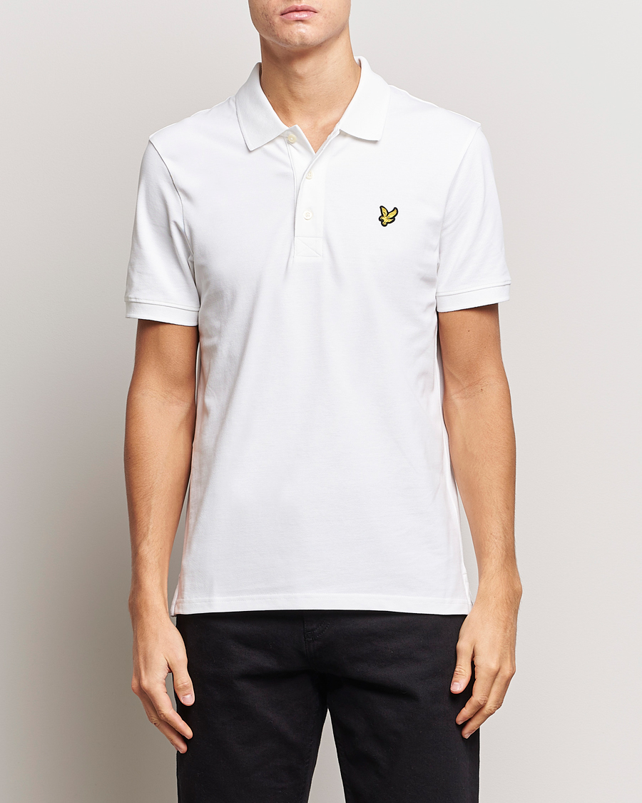 Herren | Lyle & Scott | Lyle & Scott | Plain Pique Polo Shirt White