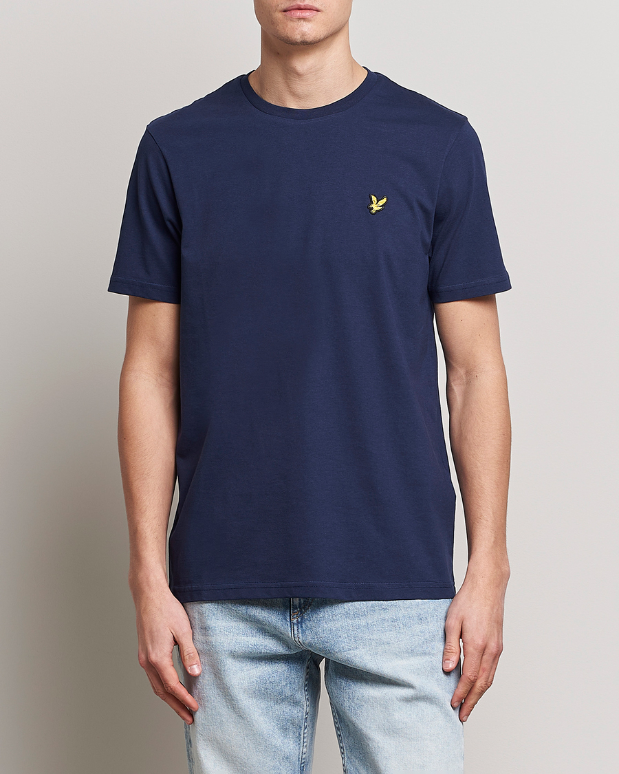 Herren | Lyle & Scott | Lyle & Scott | Crew Neck Organic Cotton Tee Dark Navy