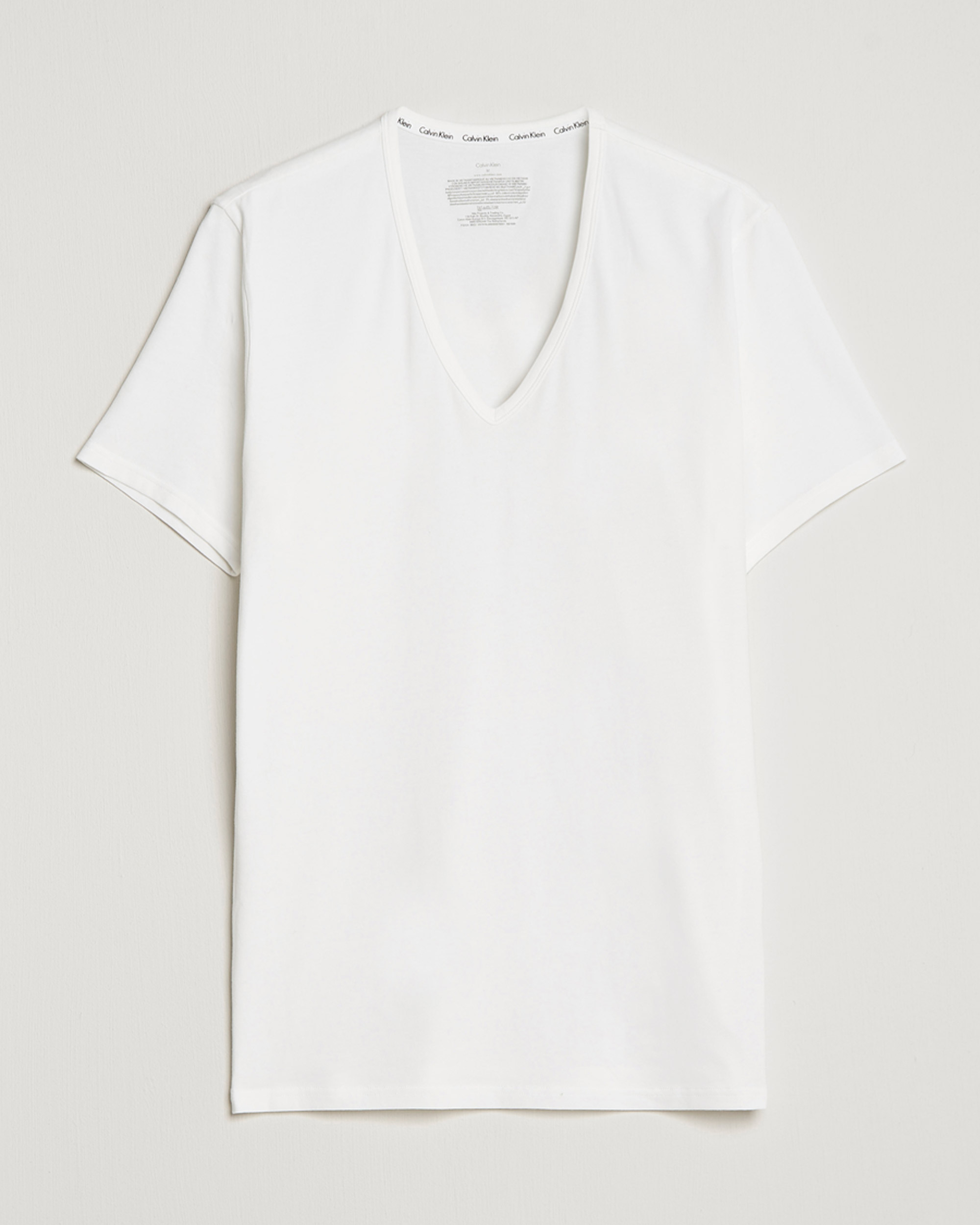 Tee V-Neck 2-Pack Carl White Care Calvin Klein of bei Cotton