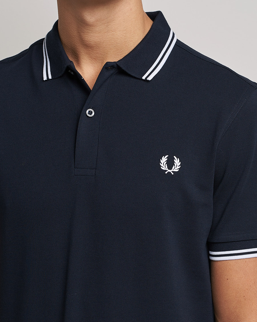 Herren | Poloshirts | Fred Perry | Twin Tipped Polo Shirt Navy/White