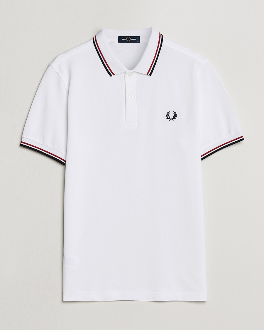 Herren | Kurzarm-Poloshirts | Fred Perry | Twin Tipped Polo Shirt White