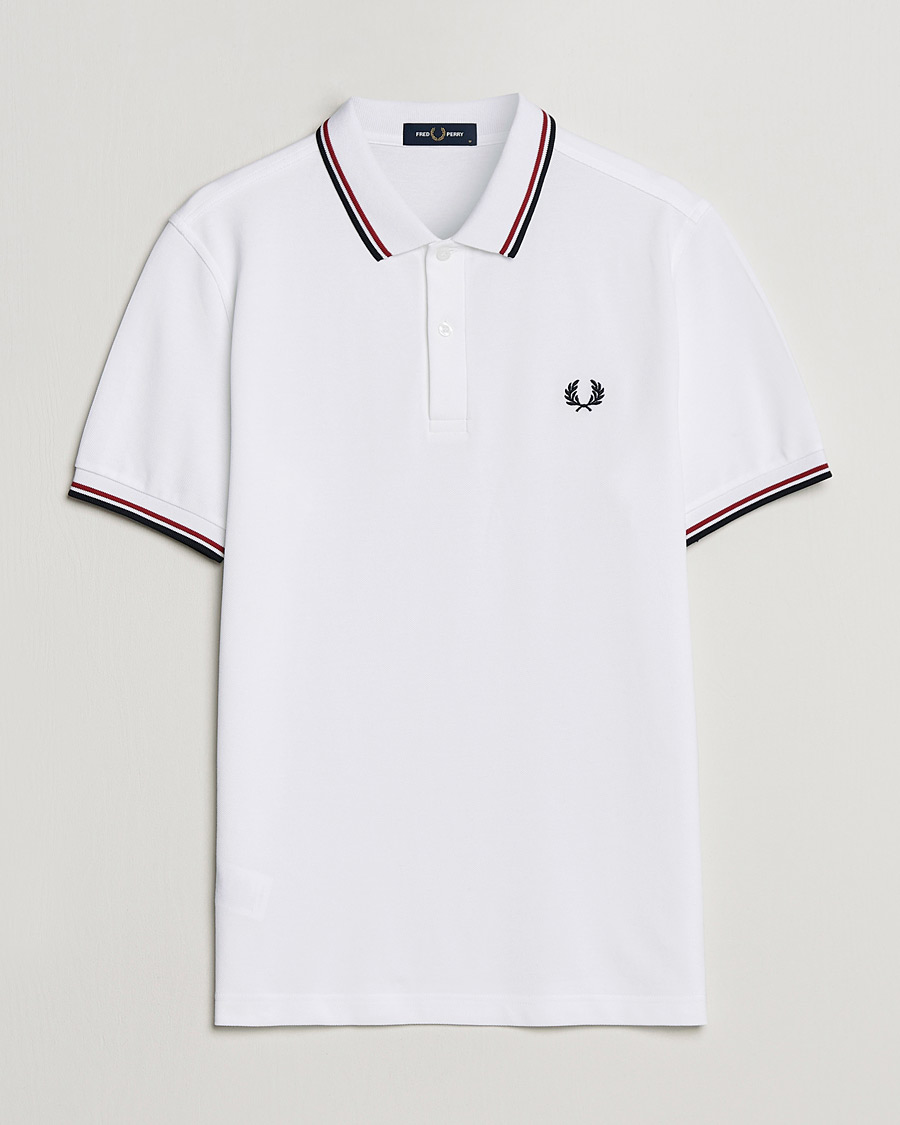Herren | Poloshirts | Fred Perry | Twin Tipped Polo Shirt White