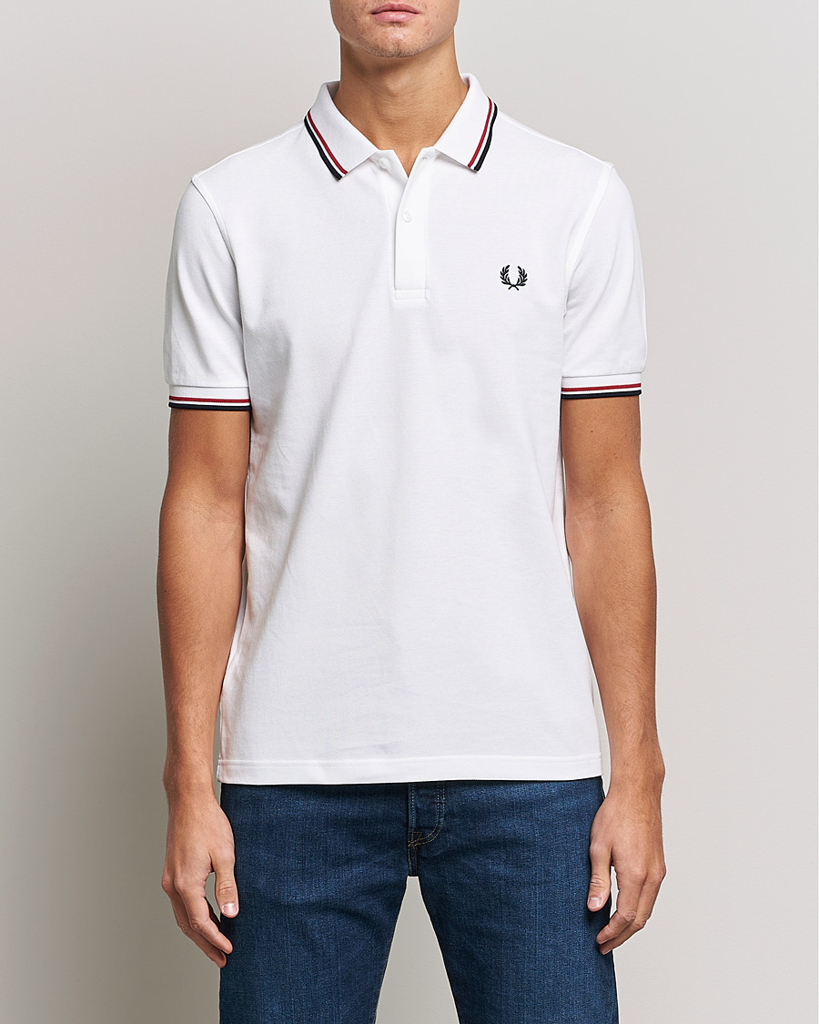 Herren | Fred Perry | Fred Perry | Twin Tipped Polo Shirt White