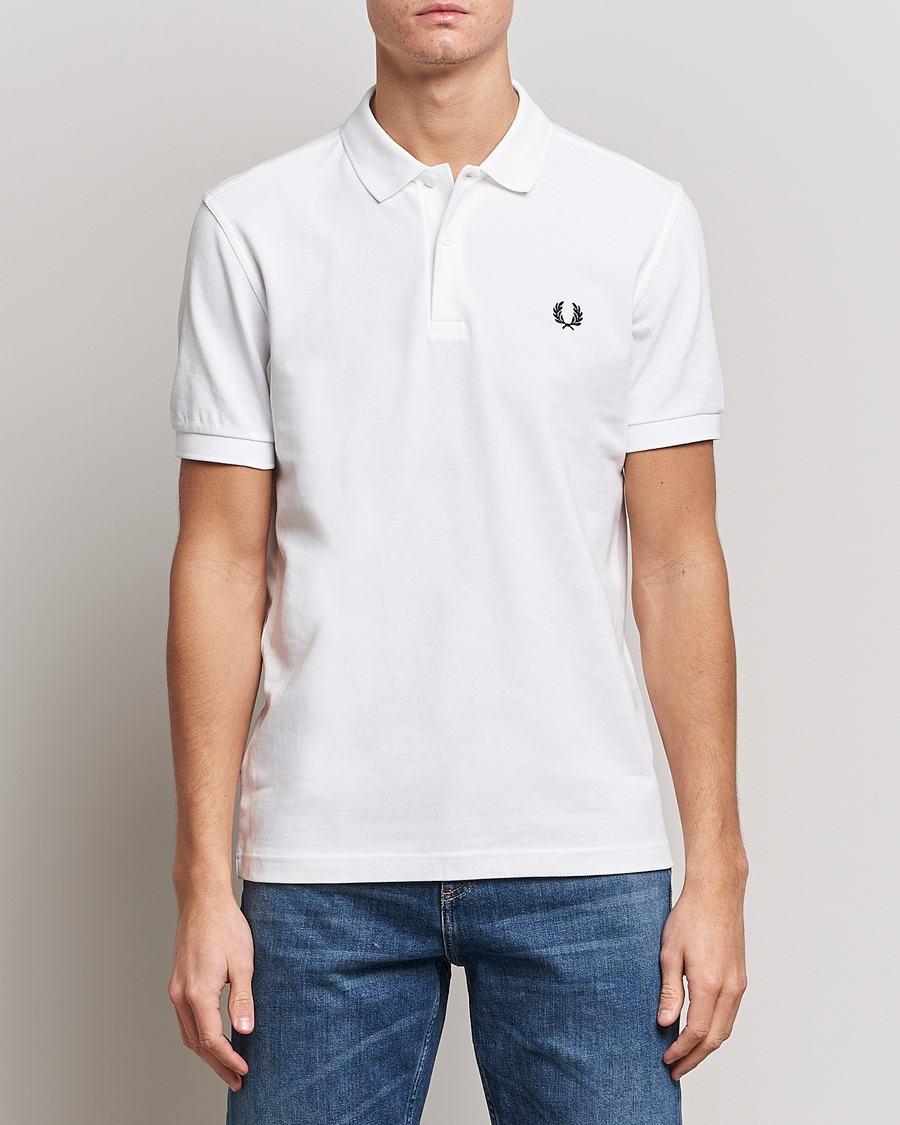 Herren | Kurzarm-Poloshirts | Fred Perry | Plain Polo White