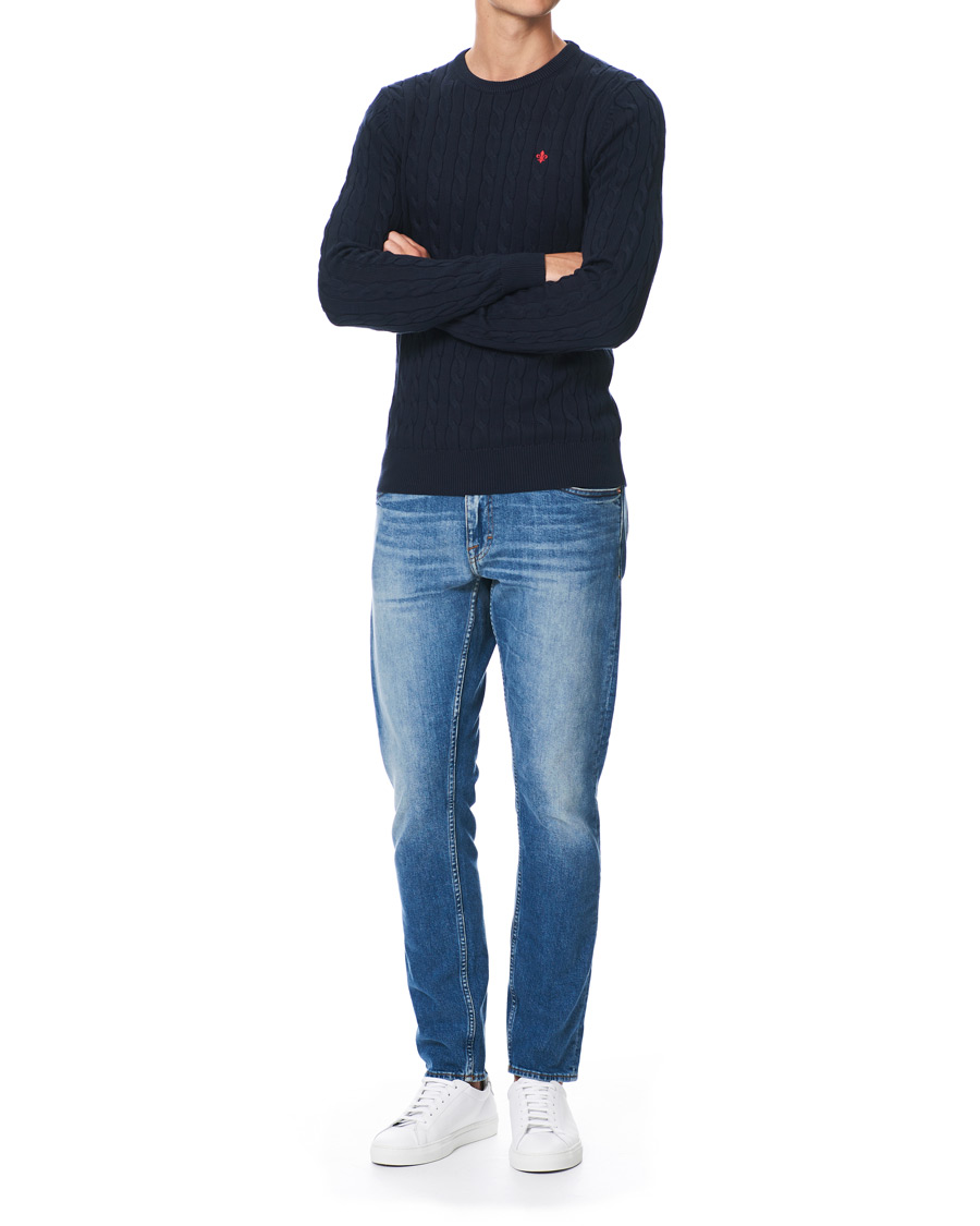 Herren | Pullover | Morris | Pima Cotton Cable Navy