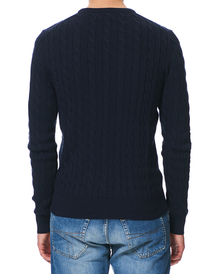 Herren | Pullover | Morris | Pima Cotton Cable Navy