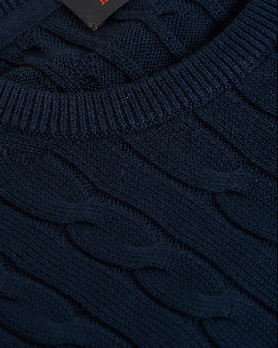 Herren | Pullover | Morris | Pima Cotton Cable Navy