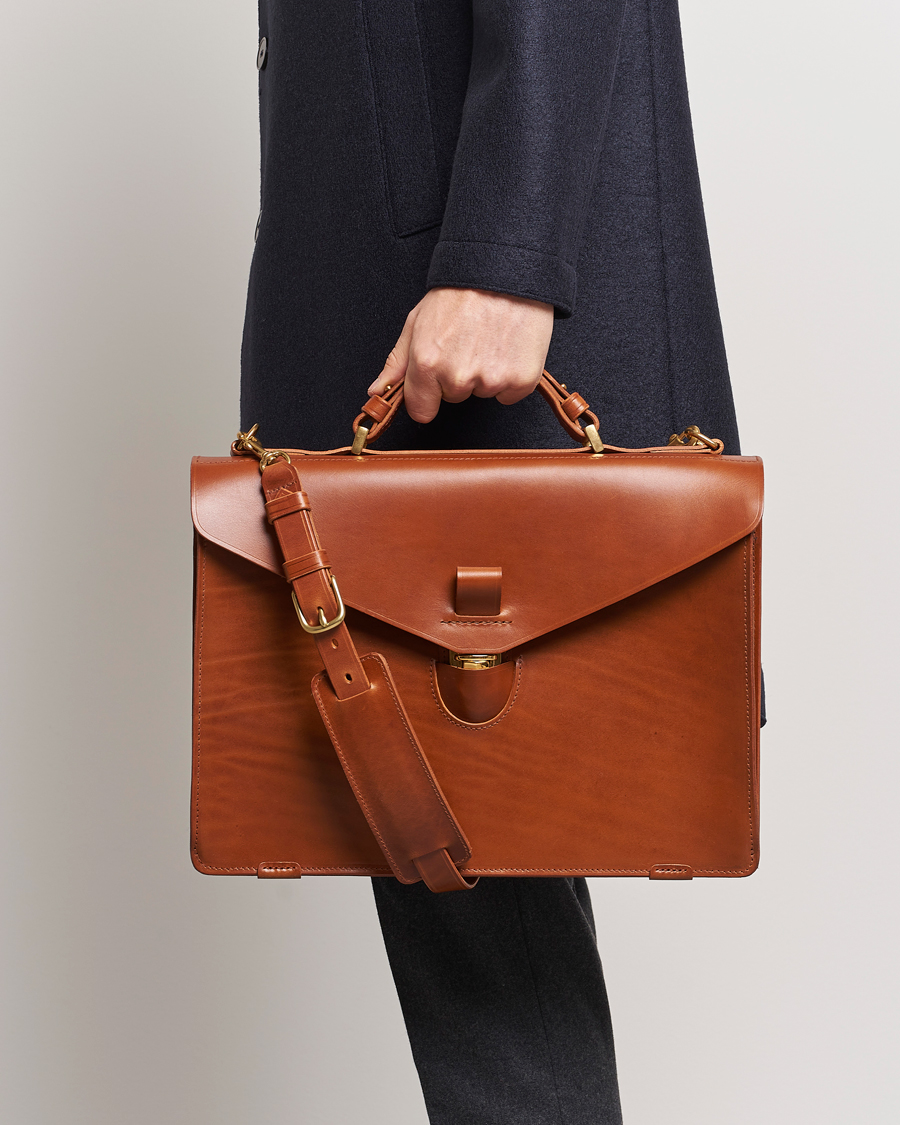 Herren | Tärnsjö Garveri | Tärnsjö Garveri | TG1873 Briefcase Cognac