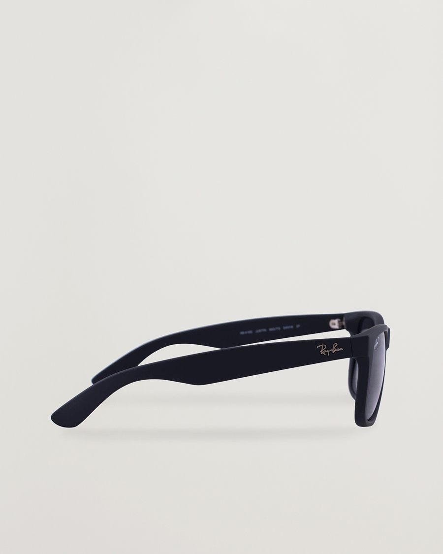 Herren |  | Ray-Ban | 0RB4165 Justin Polarized Wayfarer Sunglasses Black/Grey