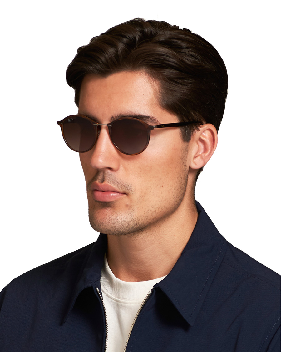 Herren | Ray-Ban 0RB4242 Round Sunglasses Light Havana/Brown | Ray-Ban | 0RB4242 Round Sunglasses Light Havana/Brown
