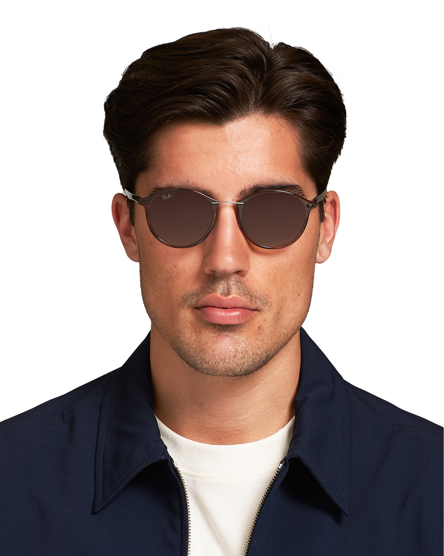 Herren | Ray-Ban 0RB4242 Round Sunglasses Light Havana/Brown | Ray-Ban | 0RB4242 Round Sunglasses Light Havana/Brown