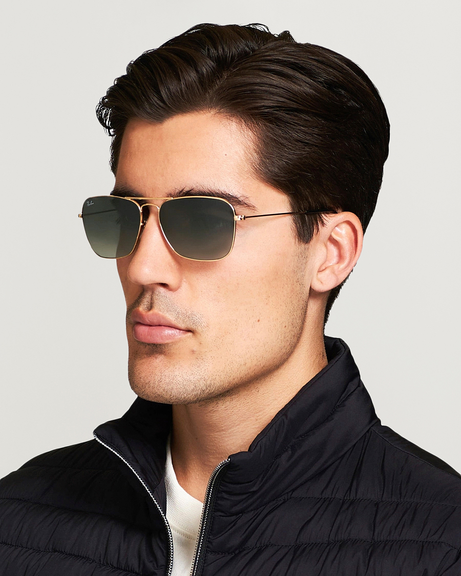 Herren | Sonnenbrillen | Ray-Ban | 0RB3136 Caravan Sunglasses Gold/Grey