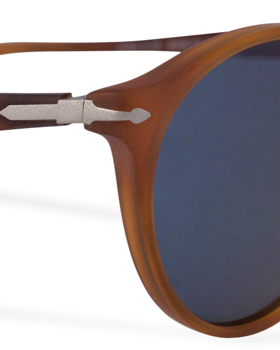 Herren | Persol 0PO3092SM Round Sunglasses Terra Di Siena/Blue Mirror | Persol | 0PO3092SM Round Sunglasses Terra Di Siena/Blue Mirror