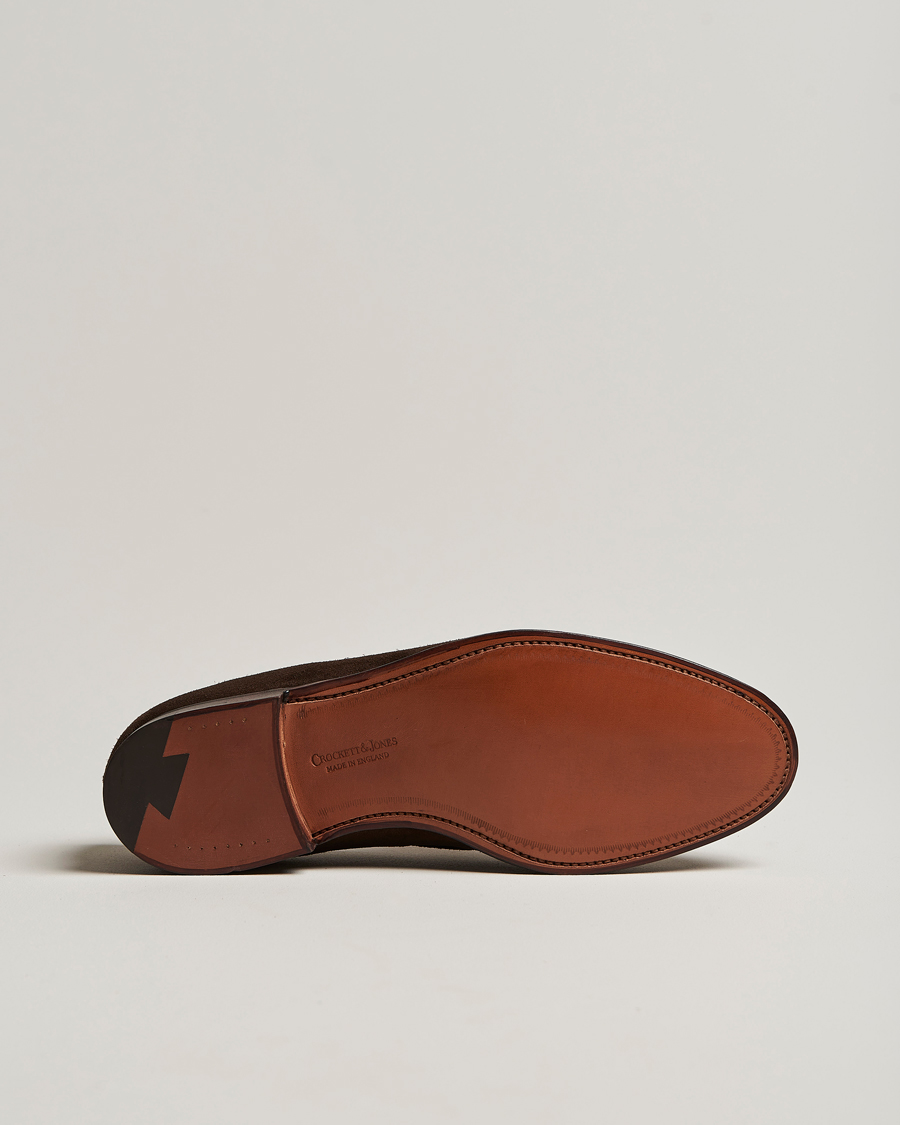Herren | Loafer | Crockett & Jones | Cavendish Tassel Loafer Dark Brown Suede