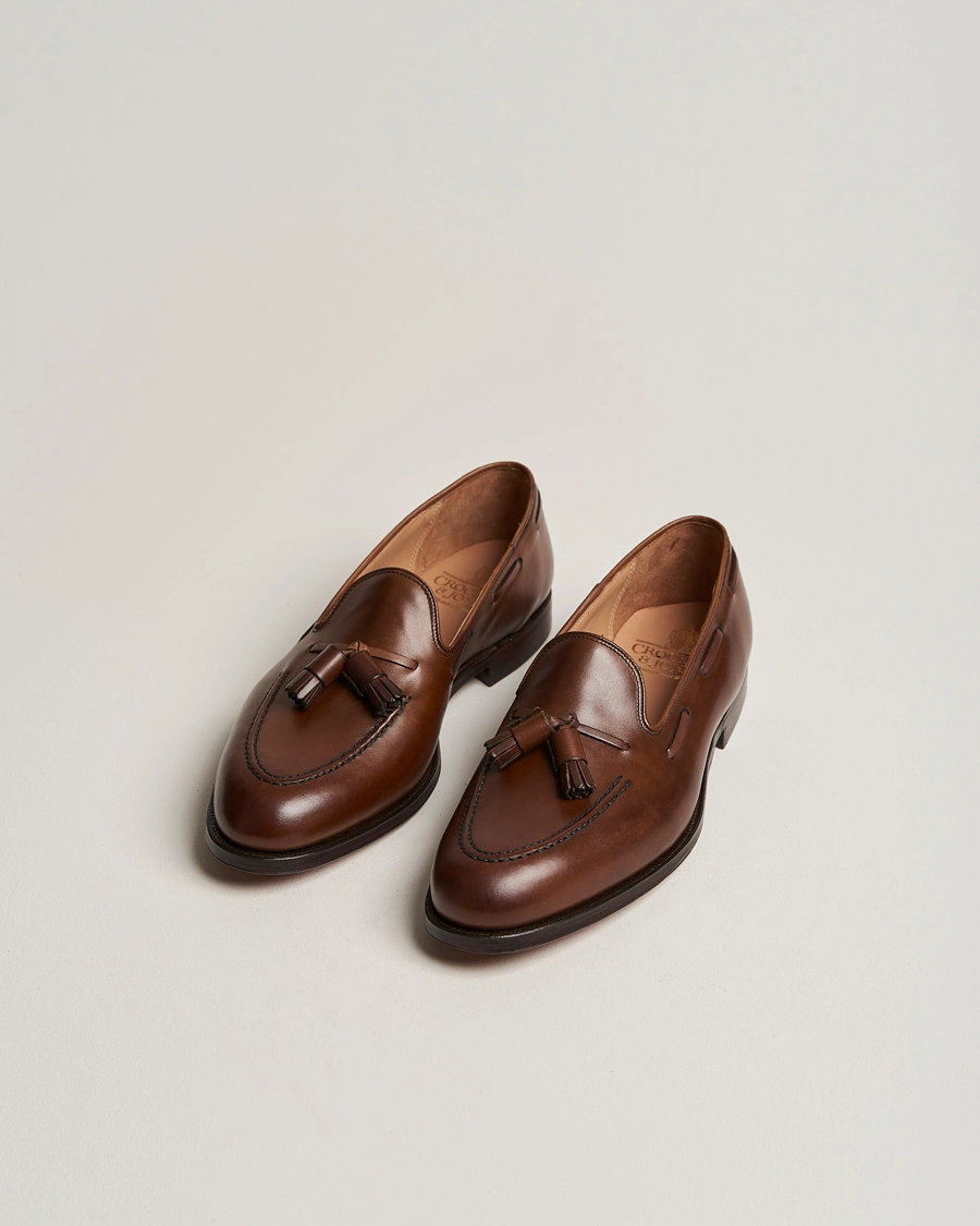 Herr | Loafers | Crockett & Jones | Cavendish Tassel Loafer Dark Brown Calf