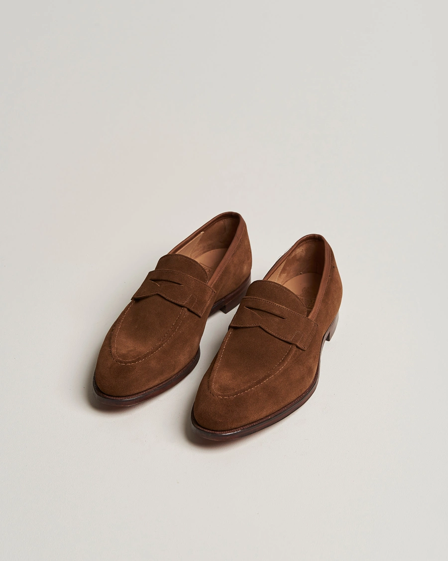 Herren | Handgefertigte Schuhe | Crockett & Jones | Sydney Loafer Snuff Suede