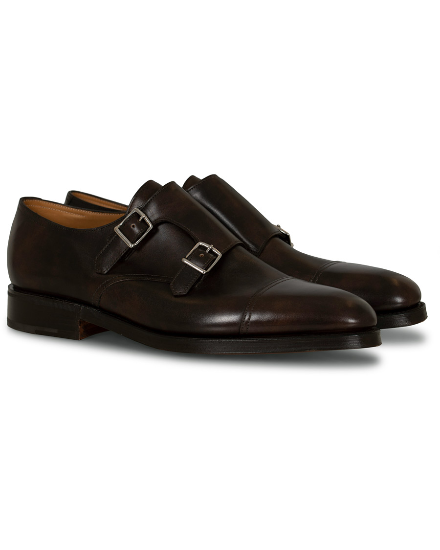 Herren | John Lobb William Double Monkstrap Dark Brown Misty Calf | John Lobb | William Double Monkstrap Dark Brown Misty Calf