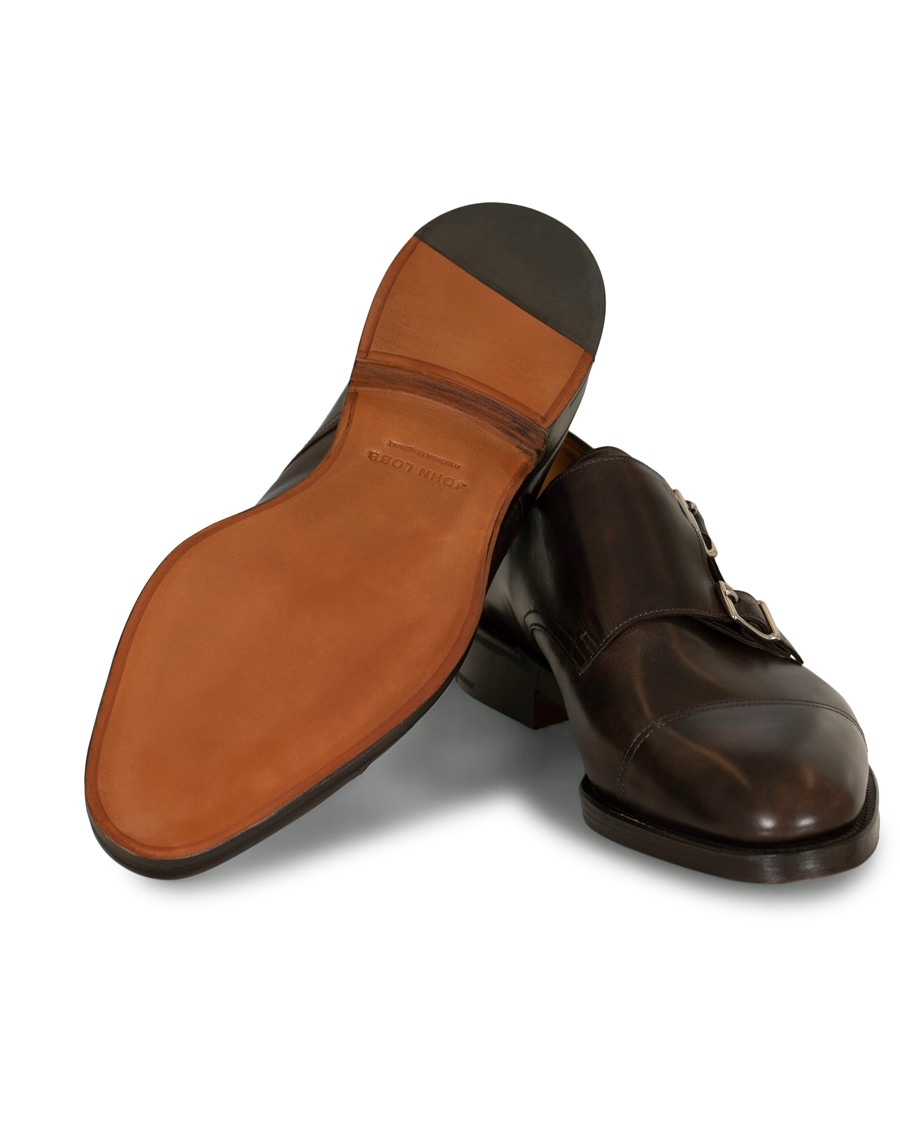 Herren | John Lobb William Double Monkstrap Dark Brown Misty Calf | John Lobb | William Double Monkstrap Dark Brown Misty Calf