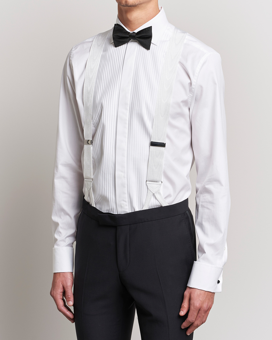 Herren | Accessoires | Albert Thurston | Moiré Braces 40mm White 