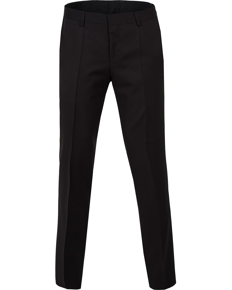 Herren | Hosen | BOSS BLACK | BOSS Gibson Regular Fit Wool Trousers Black
