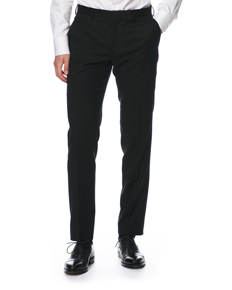 Herren | Hosen | BOSS BLACK | BOSS Gibson Regular Fit Wool Trousers Black