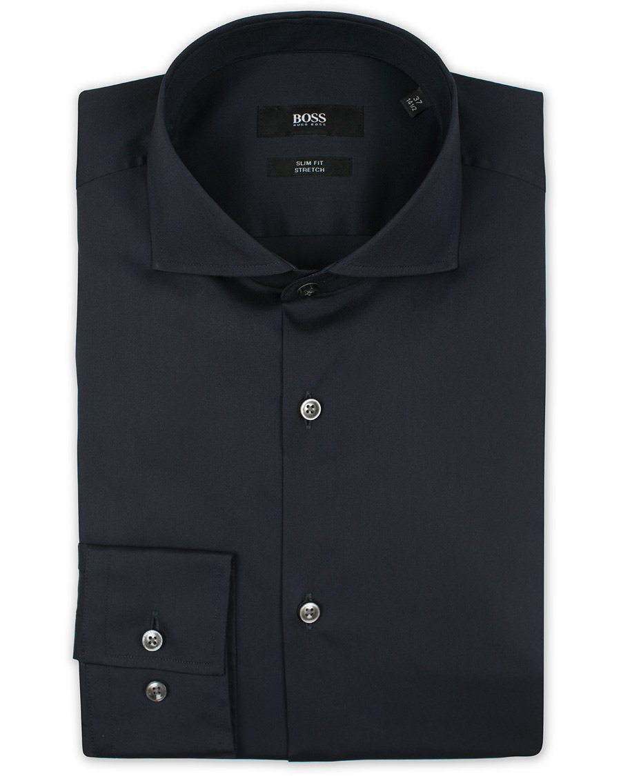 Herren | Hemden | BOSS BLACK | BOSS Jason Slim Fit Stretch Shirt Navy