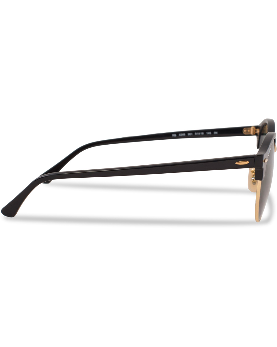 Herren | Ray-Ban 0RB4246 Clubround Sunglasses Black/Green | Ray-Ban | 0RB4246 Clubround Sunglasses Black/Green