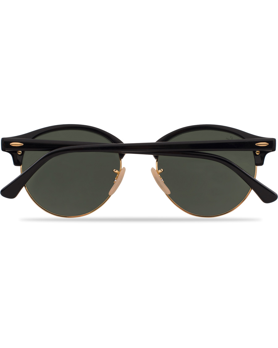 Herren | Ray-Ban 0RB4246 Clubround Sunglasses Black/Green | Ray-Ban | 0RB4246 Clubround Sunglasses Black/Green