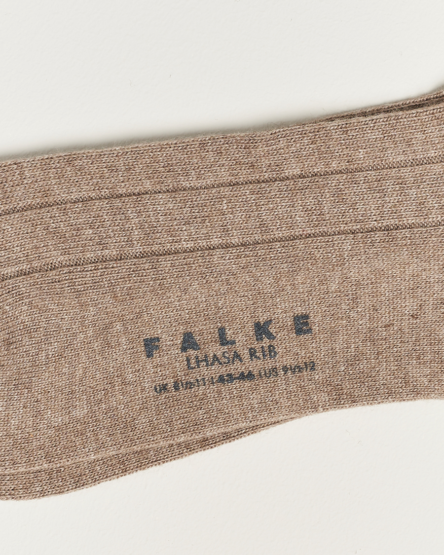 Herr | Strumpor Merinoull | Falke | Lhasa Cashmere Sock Nuthmeg Mel