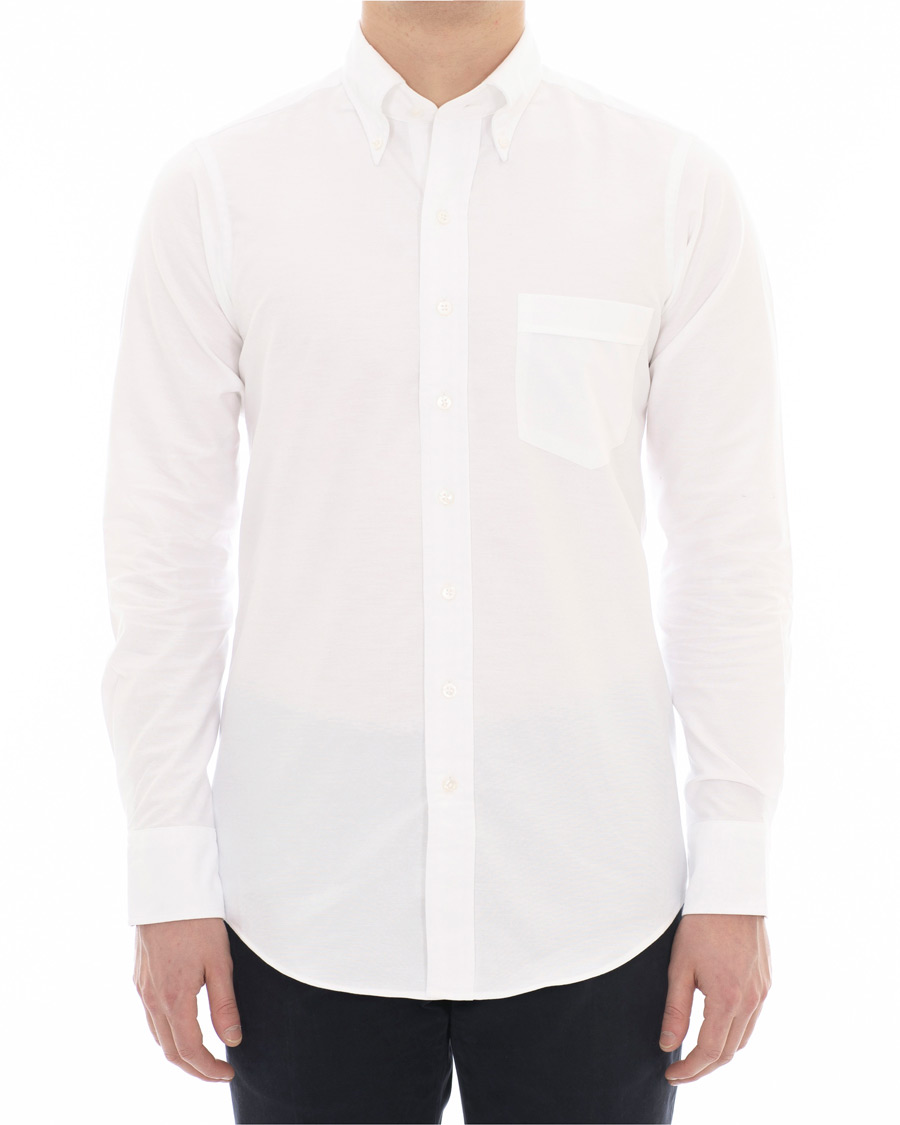 Herren |  | Drake's | Slim Fit Oxford BD Shirt White