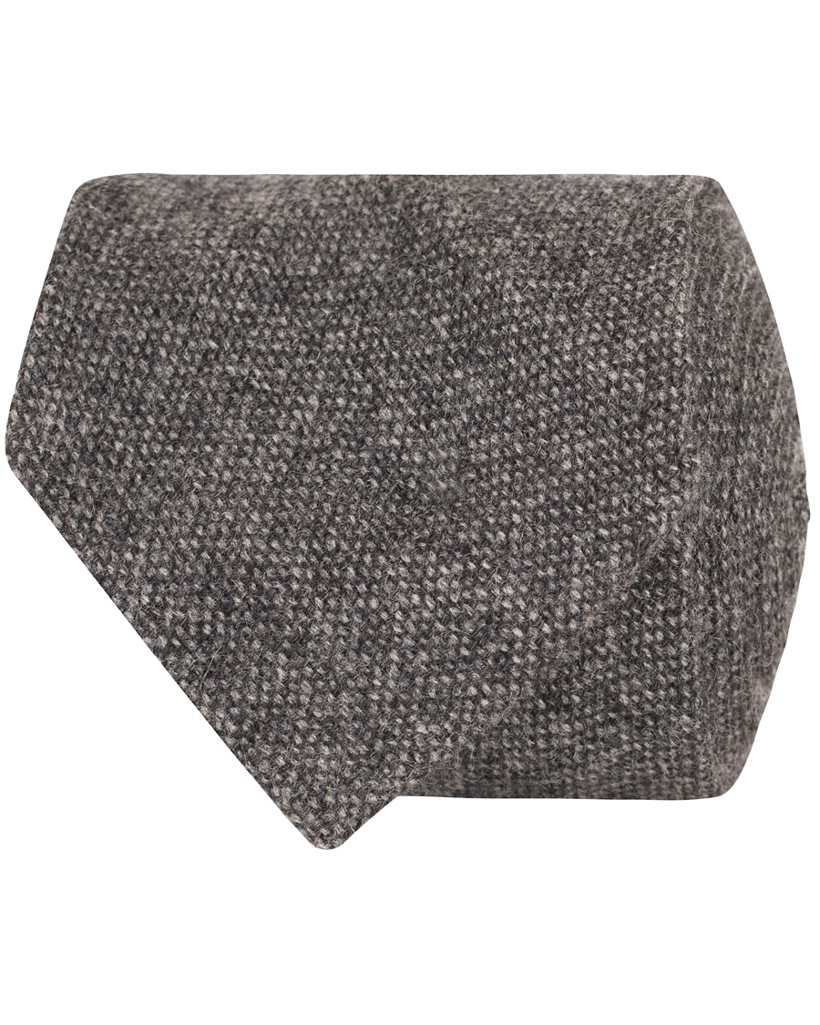 Herren | Drake's Cashmere 8 cm Tie Grey | Drake's | Cashmere 8 cm Tie Grey