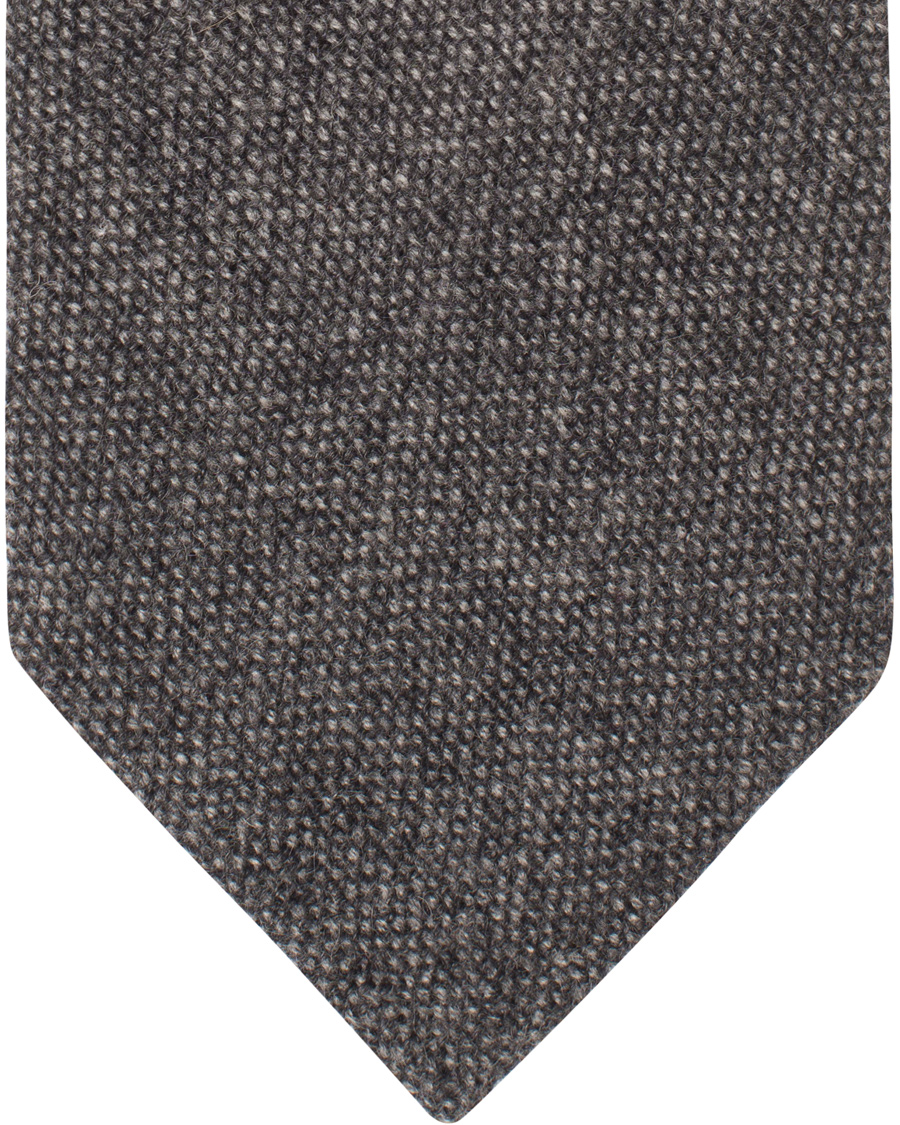 Herren | Drake's Cashmere 8 cm Tie Grey | Drake's | Cashmere 8 cm Tie Grey