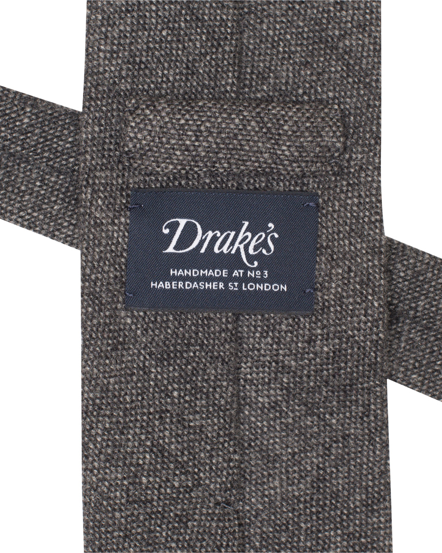 Herren | Drake's Cashmere 8 cm Tie Grey | Drake's | Cashmere 8 cm Tie Grey