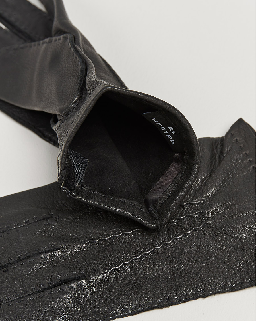 Herr |  | Hestra | Henry Unlined Deerskin Glove Black