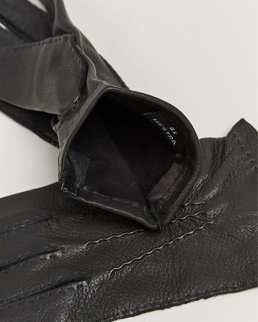 Herren | Handschuhe | Hestra | Henry Unlined Deerskin Glove Black