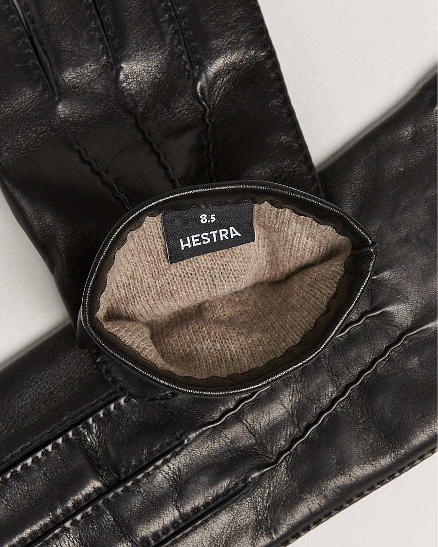 Herren | Wärmende Accessoires | Hestra | Edward Wool Liner Glove Black