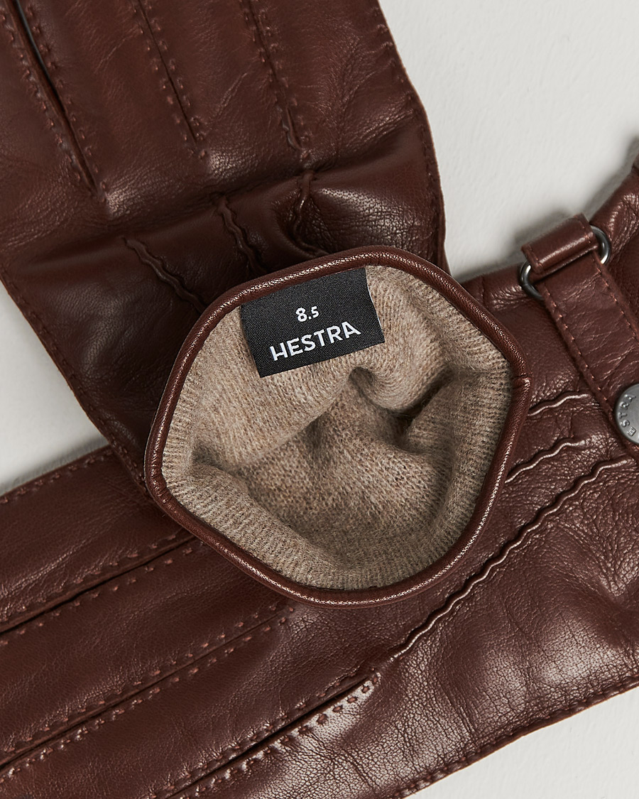 Herren | Business & Beyond | Hestra | Jake Wool Lined Buckle Glove Chestnut