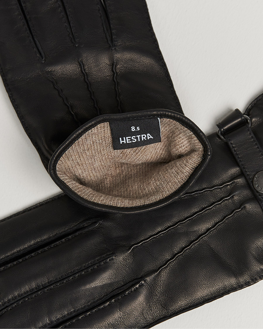 Herren | Hestra | Hestra | Jake Wool Lined Buckle Glove Black