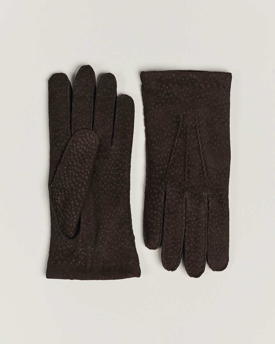 Herren | Handschuhe | Hestra | Carpincho Handsewn Cashmere Glove Espresso Brown