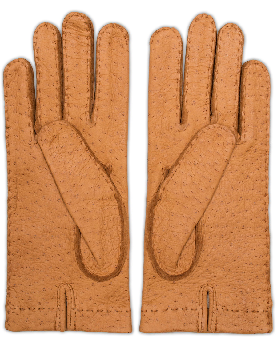 Herren | Hestra Peccary Handsewn Unlined Glove Cognac | Hestra | Peccary Handsewn Unlined Glove Cognac