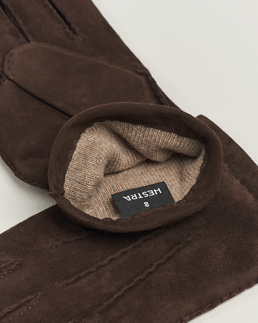 Herren | Accessoires | Hestra | Arthur Wool Lined Suede Glove Espresso